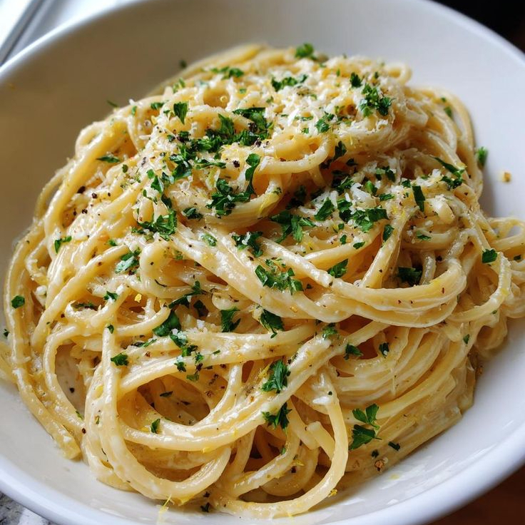 Massa talharim, molho branco especial da casa, pimentão, cenoura e acelga ou repolho