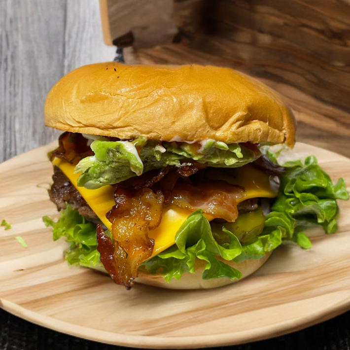 Hamburguesa con Aguacate y Tocino