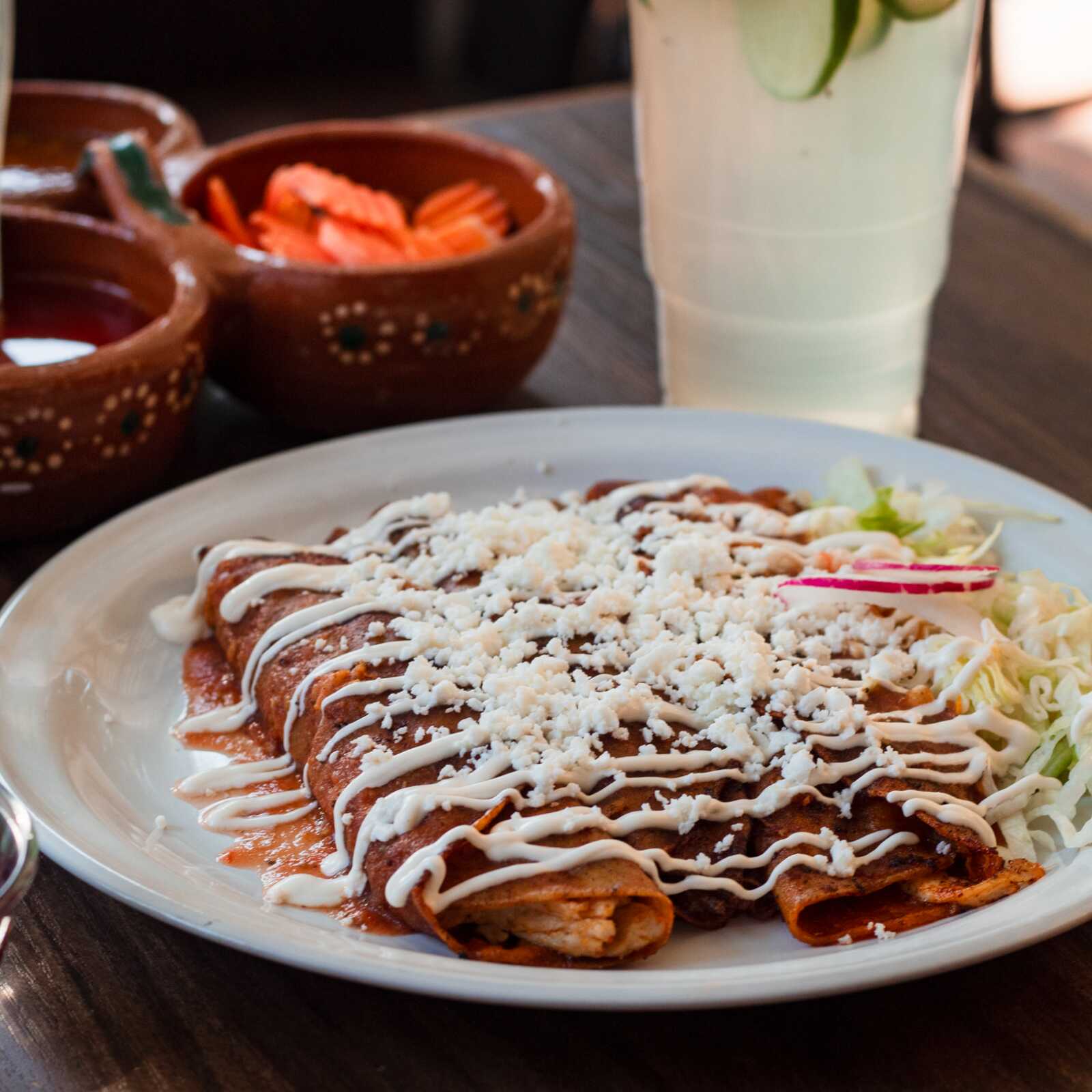Enchiladas de Queso con Cebolla
