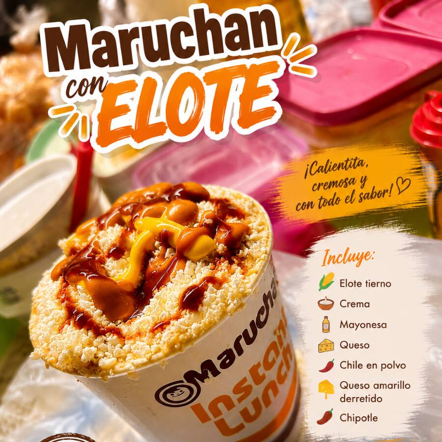 Maruchan con Elote