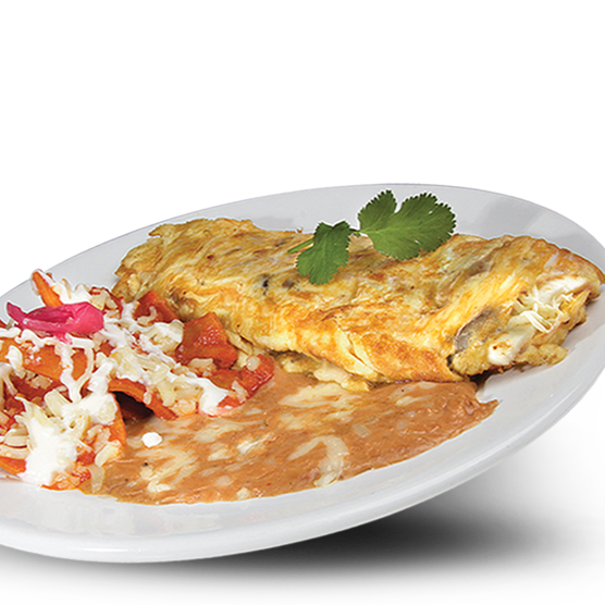 Omelette de Carne + Agua Fresca del Día
