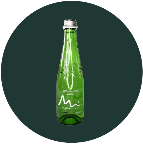 Agua Manantial con gas 300ML