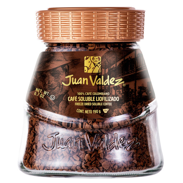 JUAN VALDEZ CAFÉ SOLUBLE LIOFILIZADO CLÁSICO 190 G