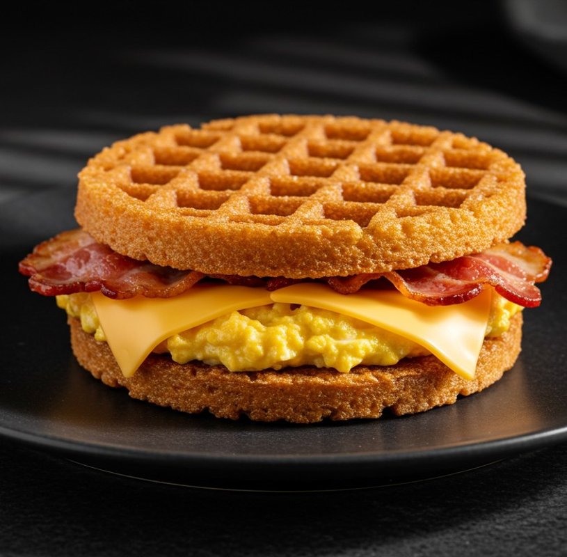 Egg & Bacon Pandewaffle