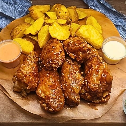 Alitas Búfalo 6und+papas Nativas