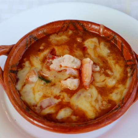 Queso Fundido con Camaron