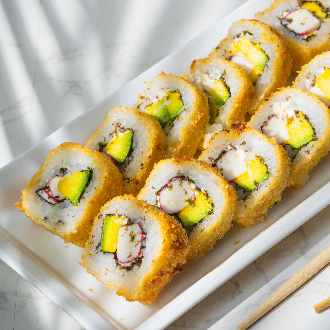 12 Bocados Palmito Crispy Tempura Sushi