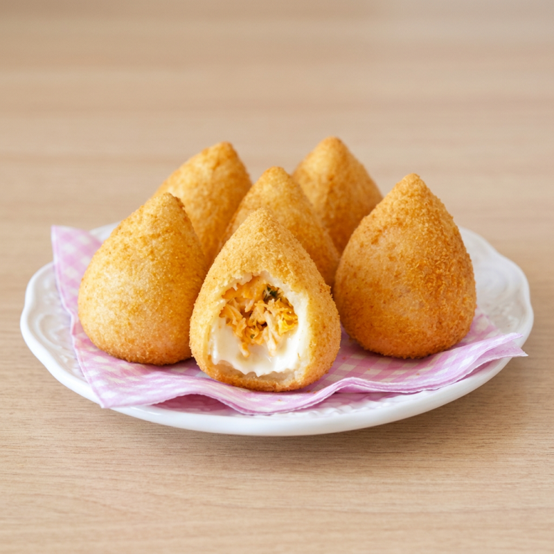 A coxinha com Catupiry grande da Parada Obrigatória Lanchteria é uma verdadeira tentação para os amantes de salgados! Ela apresenta uma massa crocante e dourada por fora, feita com farinha de alta qualidade, que envolve um recheio generoso de frango desfiado bem temperado. O diferencial fica por conta do recheio de Catupiry, que acrescenta uma cremosidade irresistível e um sabor suave, tornando cada mordida ainda mais deliciosa. Servida em tamanho grande, é perfeita para quem busca uma experiência gastronômica satisfatória, ideal para compartilhar ou matar a fome com muito sabor. Uma petisco clássico e imperdível na Parada Obrigatória Lanchteria! #coxinha #salgados #lanches #lanchonete #lancheteria #paradaobrigatoria