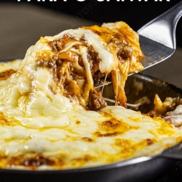 Mussarela, presunto, Catupiry e molho branco