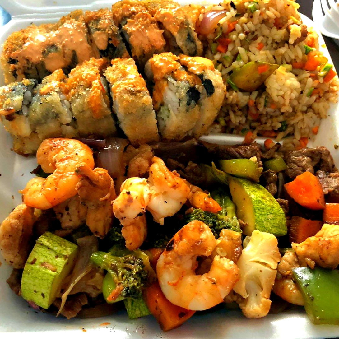 Rollo + Tepanyaki Mixto + Arroz Verduras