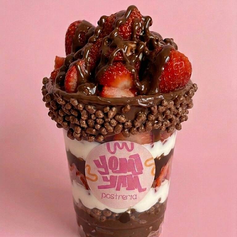 Fresas con crema + Nutella con Chococrispis