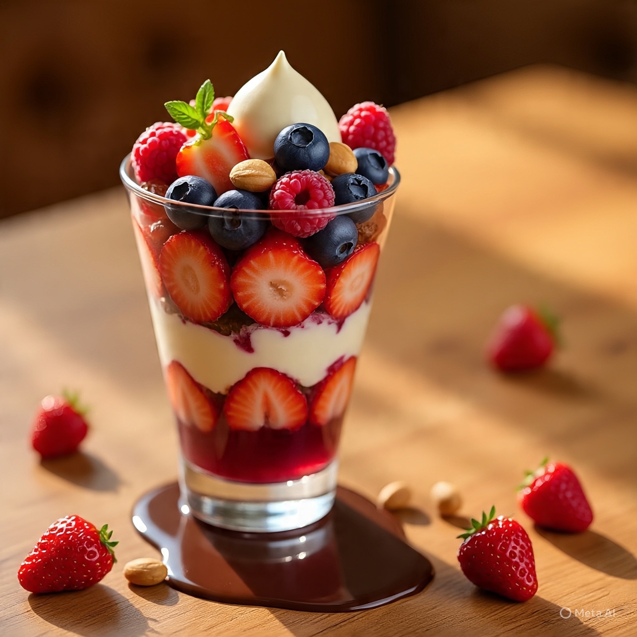 Fresa, Berries con Crema