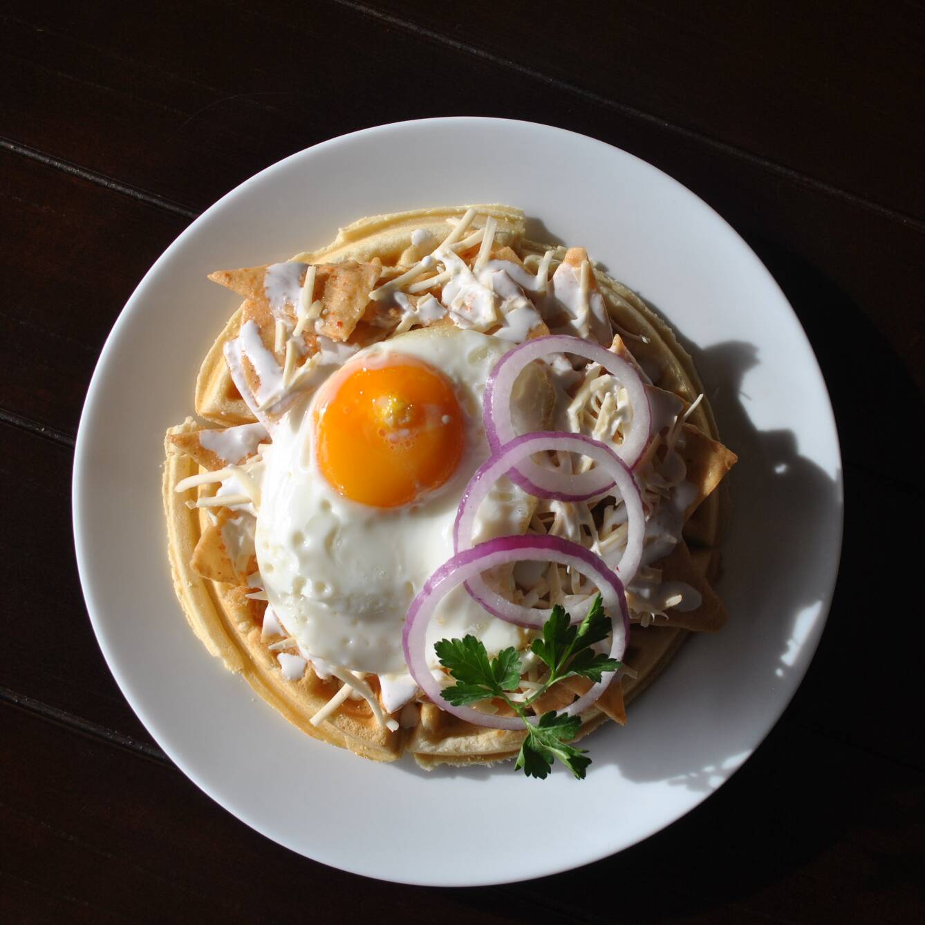 Waffle Al Chilaquil