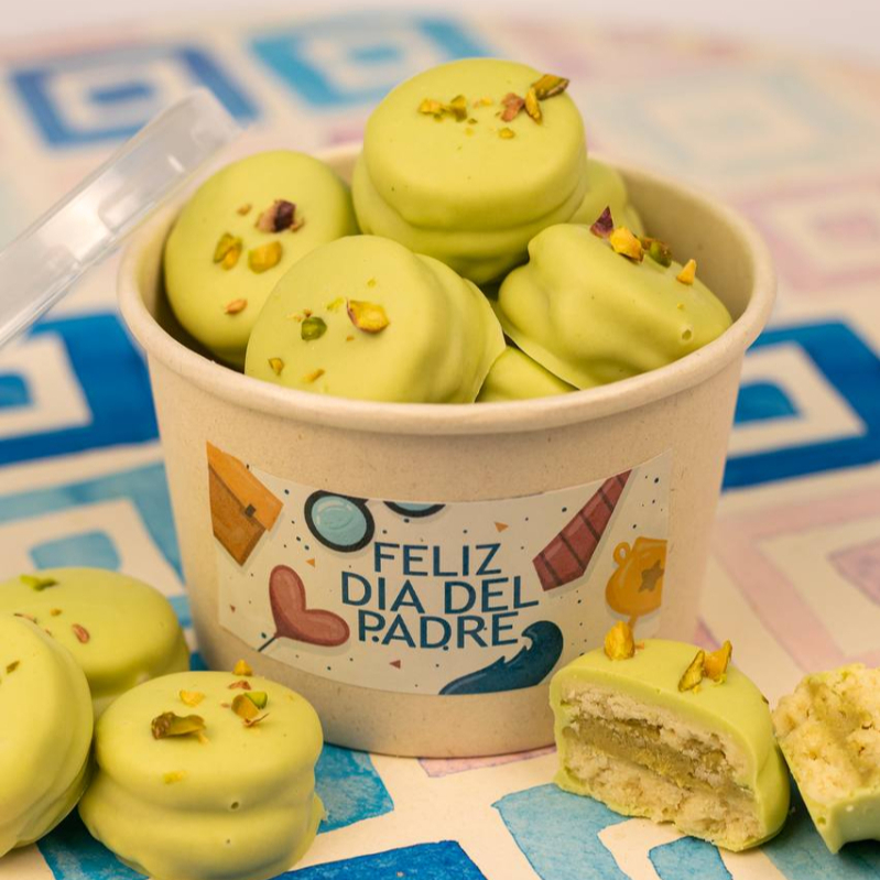 Bowl X 7 Mini Alfajores Pistacho