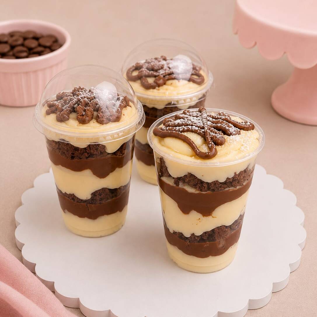 Uma explosão de sabor em cada colherada! Camadas generosas de brownie artesanal, brigadeiro de Ninho super cremoso e creme de avelã, finalizadas com uma cobertura irresistível de creme de avelã e um pedaço de brownie.
A combinação perfeita entre o brownie intenso, a cremosidade do Ninho e o sabor marcante da avelã. Uma sobremesa feita para apaixonar do começo ao fim!
Peso 260 g