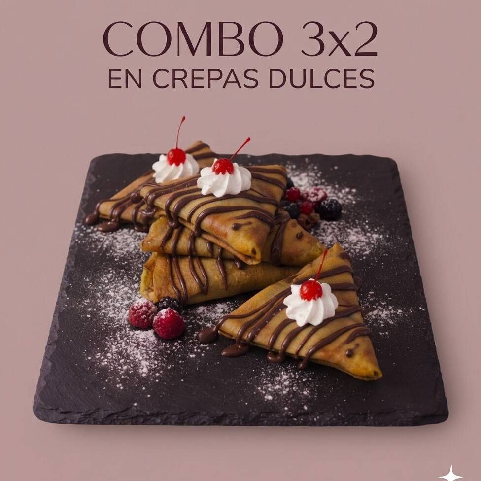 Combo 3x2 en Crepas