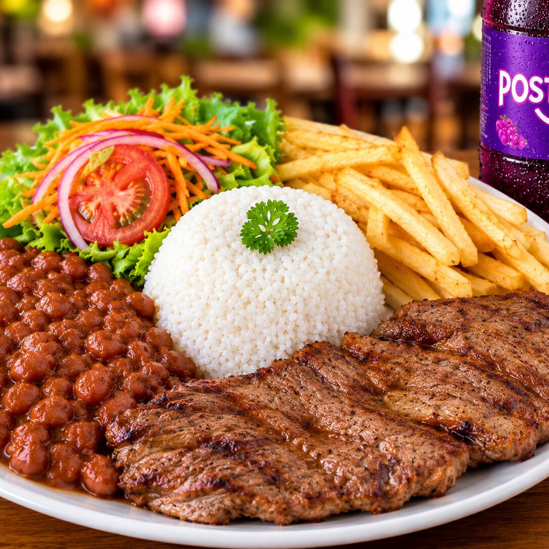 Almuerzo Ejecutivo con Carne Asada+gaseosa