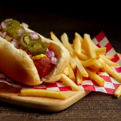 Hot Dog Sencilo con Papas