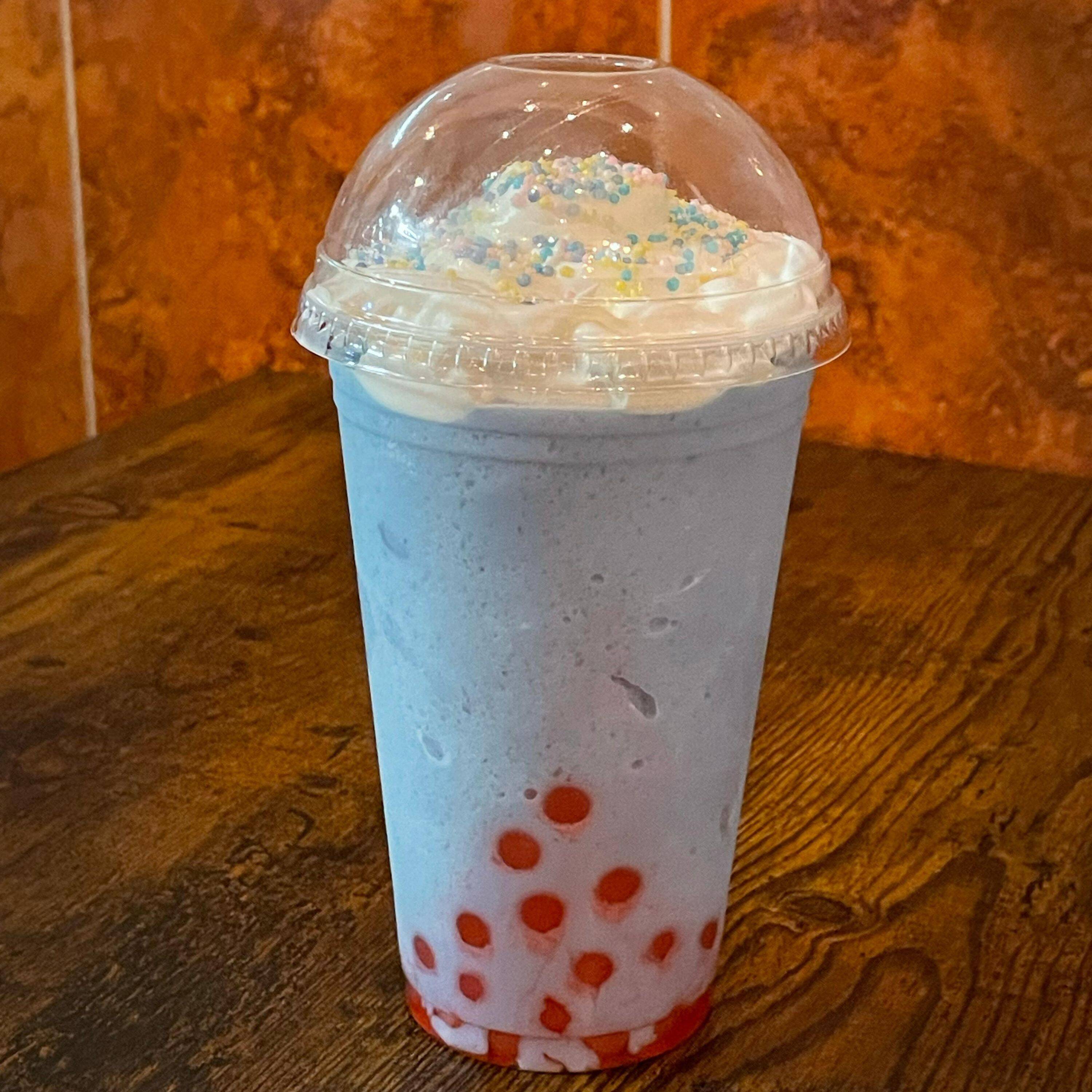 Frappé matcha azul