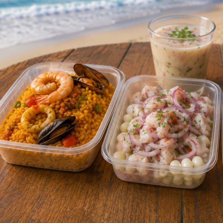 Ceviche +Arroz con Mariscos+Gaseosa300ml