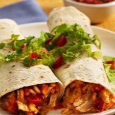 burrita pollo + papas individuales + refr. 400 ml
