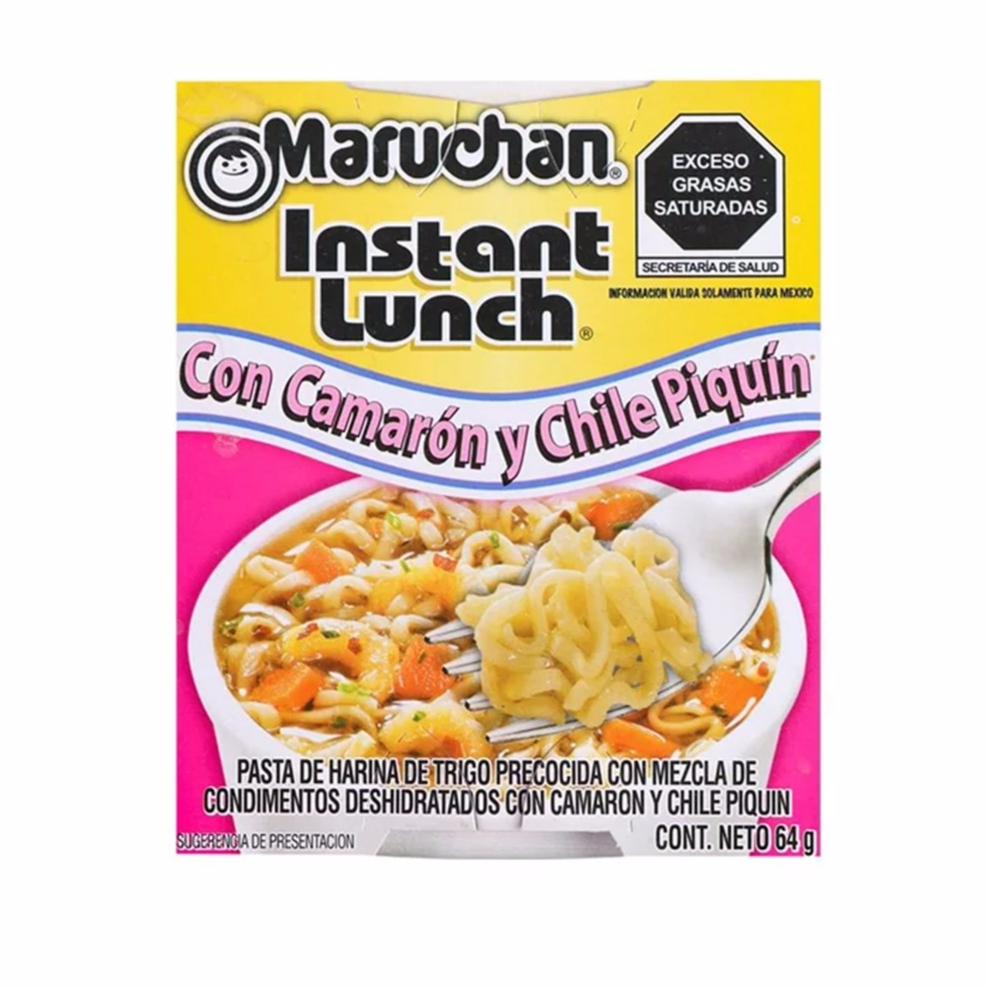 Sopa Maruchan Camaron Piquin Preparada