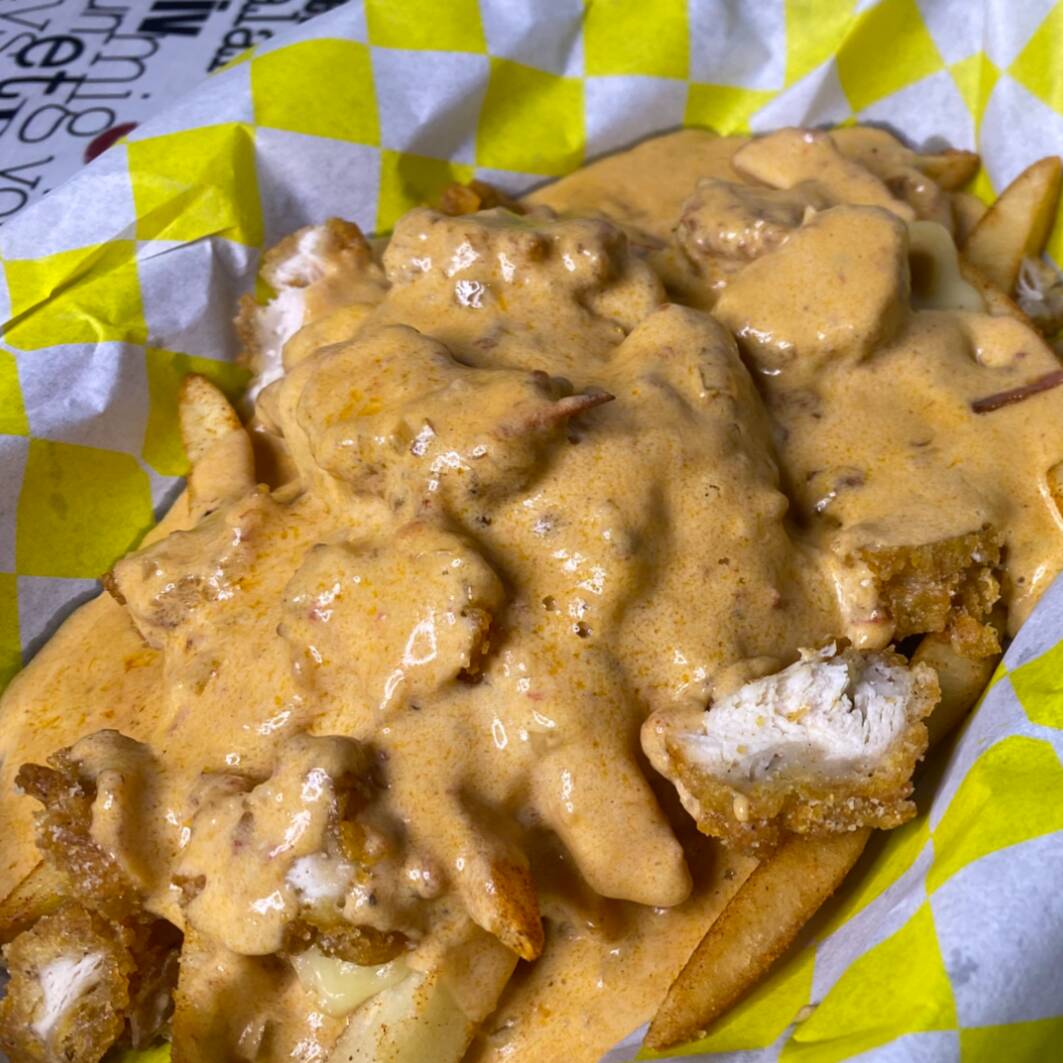 Orden de papas chiken cruji