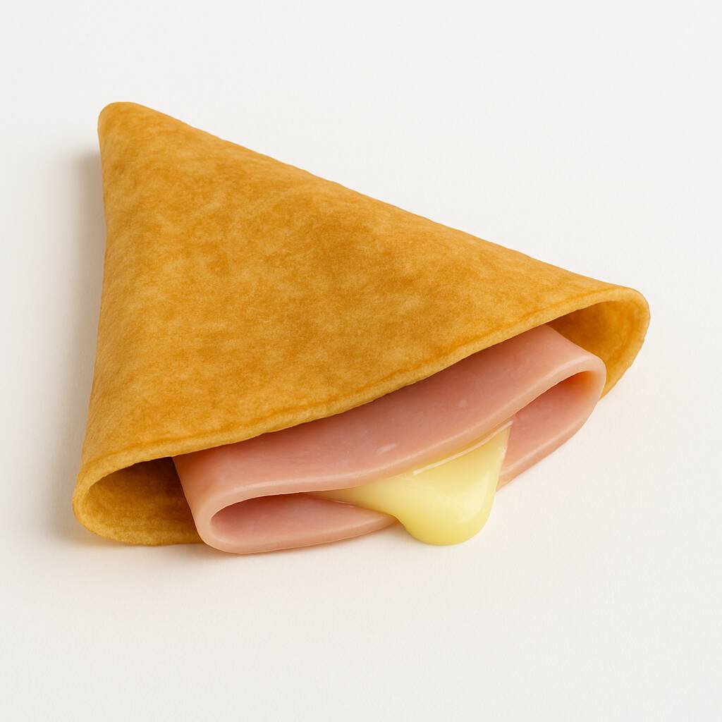 Crepa de Jamón con Queso