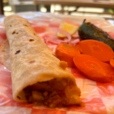 Taco de Papas con Chorizo