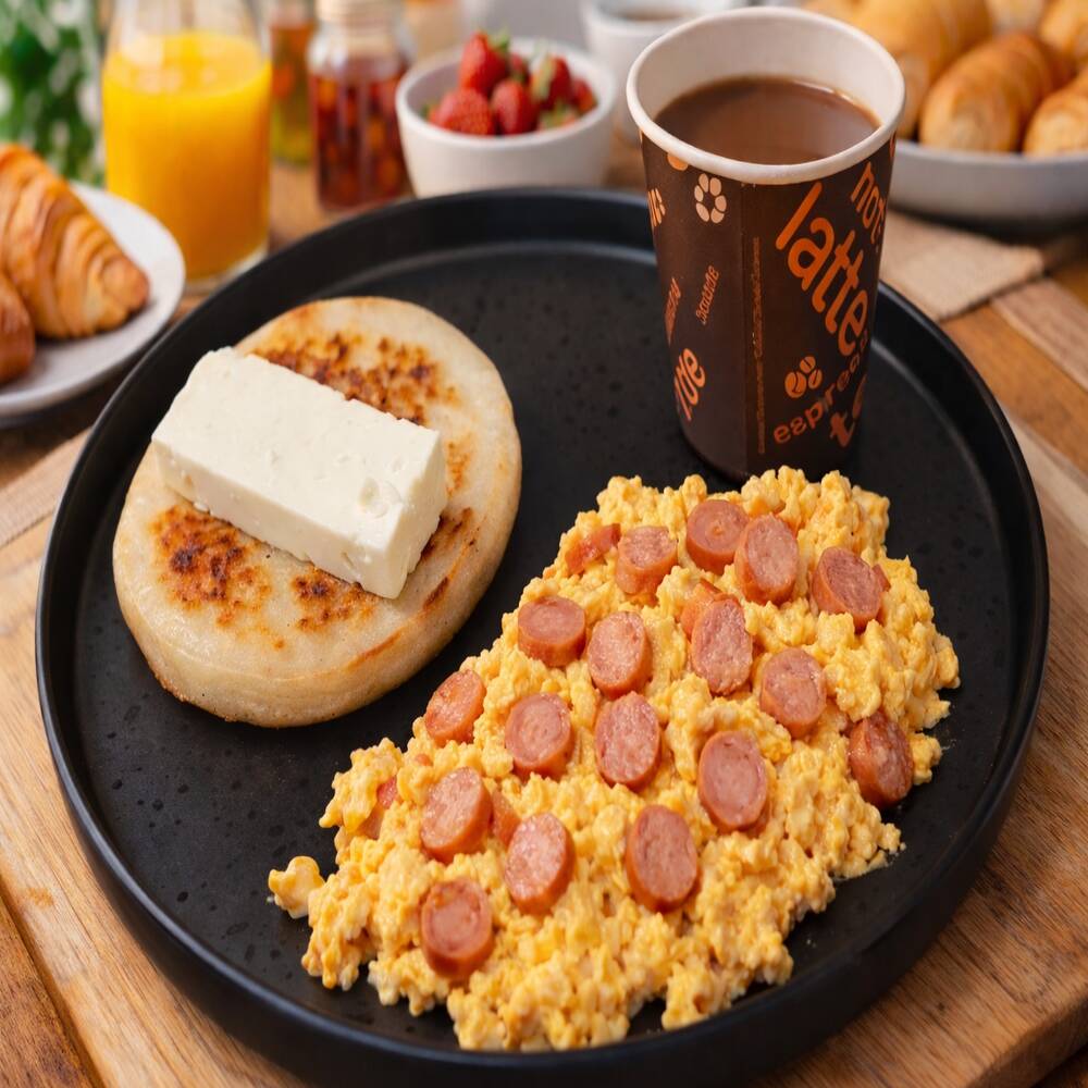 Típico Paisa Con Salchicha