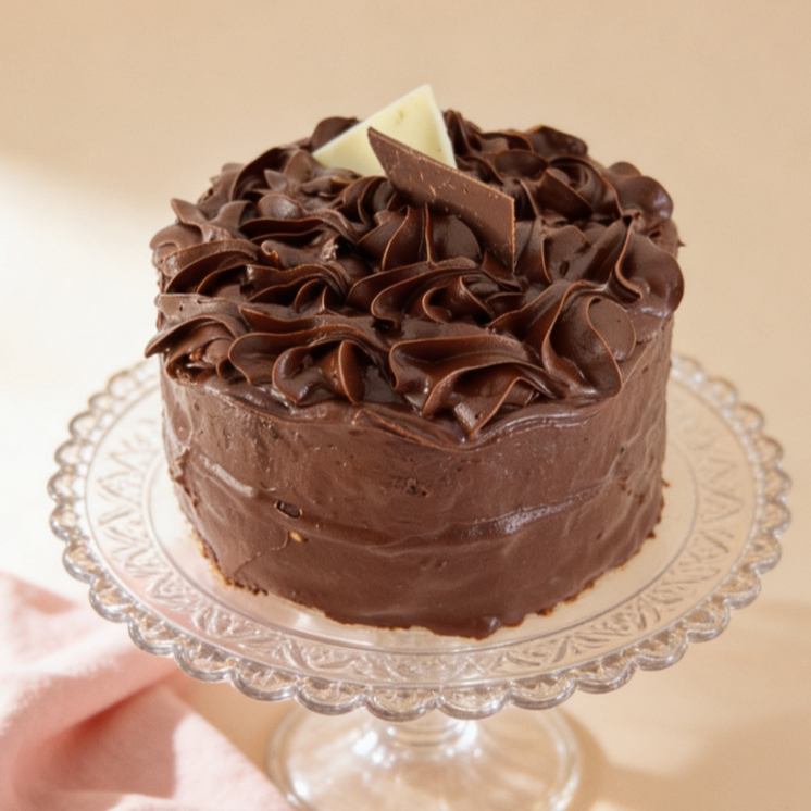 Torta chocolate redonda pequeña