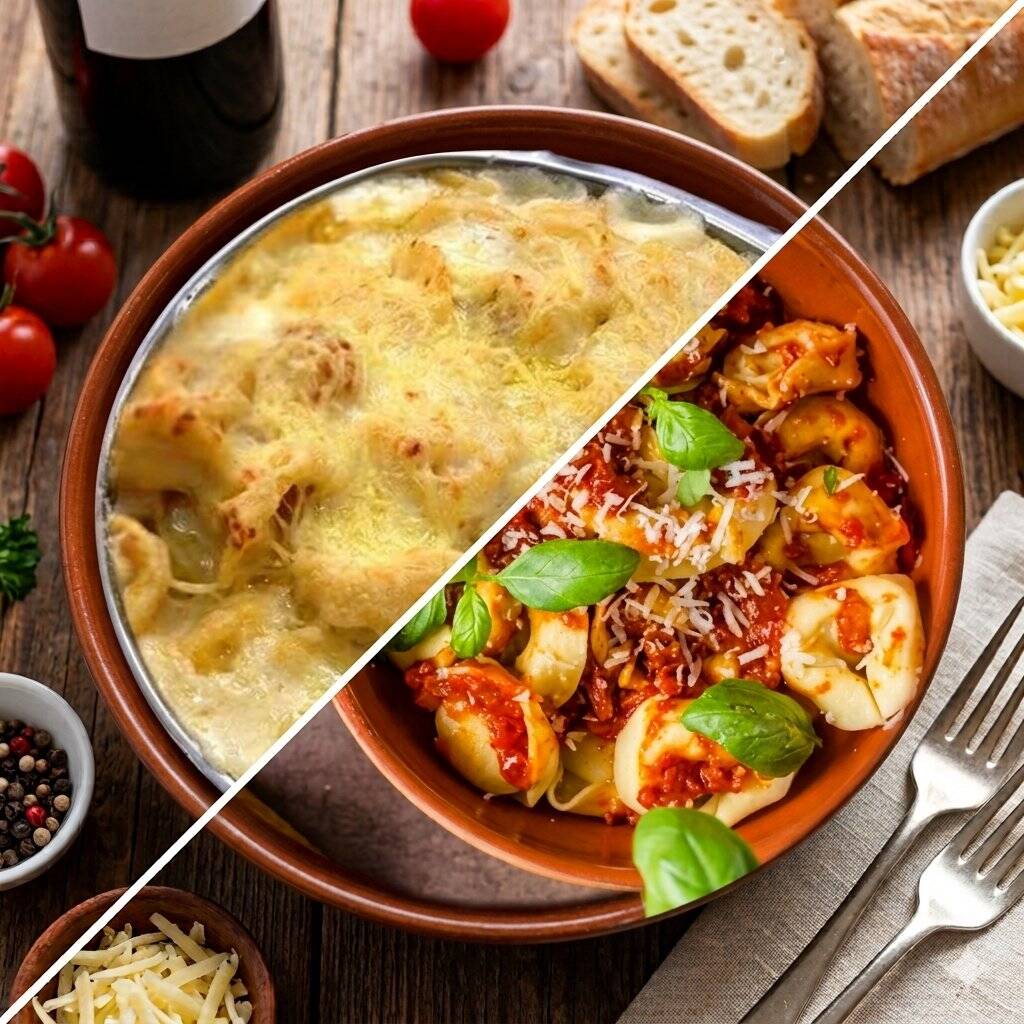 Porção de 650g para servir até 2 pessoas. Massa artesanal delicada, recheada com carne selecionada e coberta com nosso irresistível molho à bolonhesa (feito com tomates frescos e carne selecionada) ou com o delicioso molho de 4 queijos, composto por Catupiry, gorgonzola, parmesão e provolone.