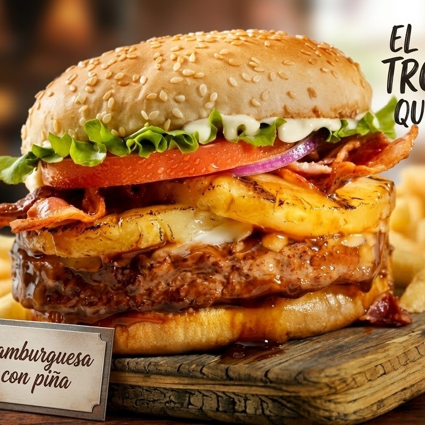 Hamburguesa Hawaiana