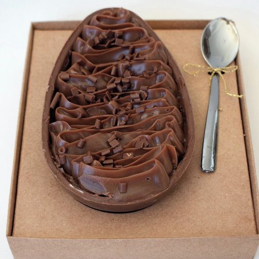 Delicioso ovo de colher de Brigadeiro!!