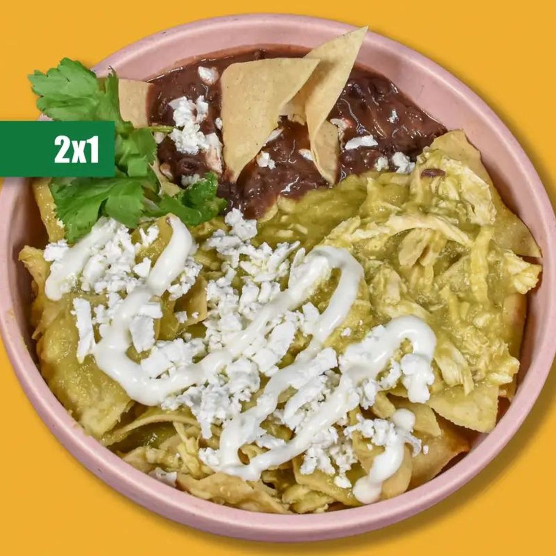 Chilaquiles Verde con Pollo
