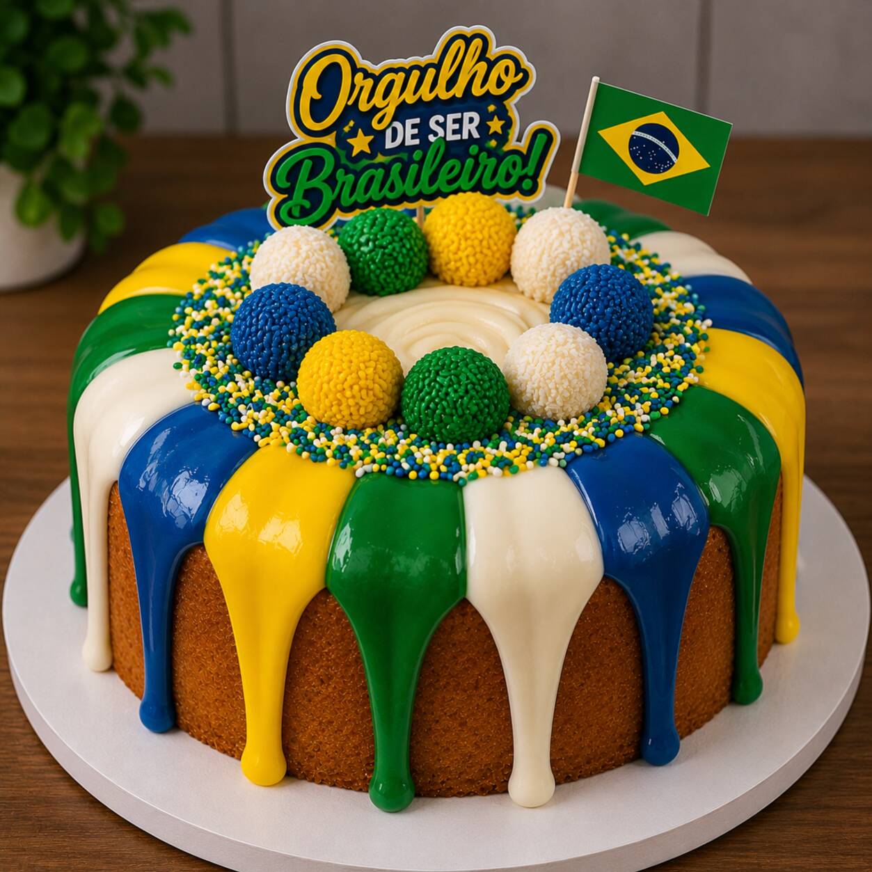 Bolo Piscininha Copa do Mundo
Um bolo delicioso, macio e super recheado, feito no estilo piscininha, com uma cobertura cremosa no centro e decoração temática do Brasil. Perfeito para deixar sua torcida ainda mais gostosa e especial.
Ideal para assistir aos jogos, reunir a família, presentear ou montar uma mesa temática cheia de sabor.
Encomende o seu e torça pelo Brasil com muito mais gostosura!