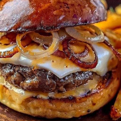 Hamburguesa Encebollada