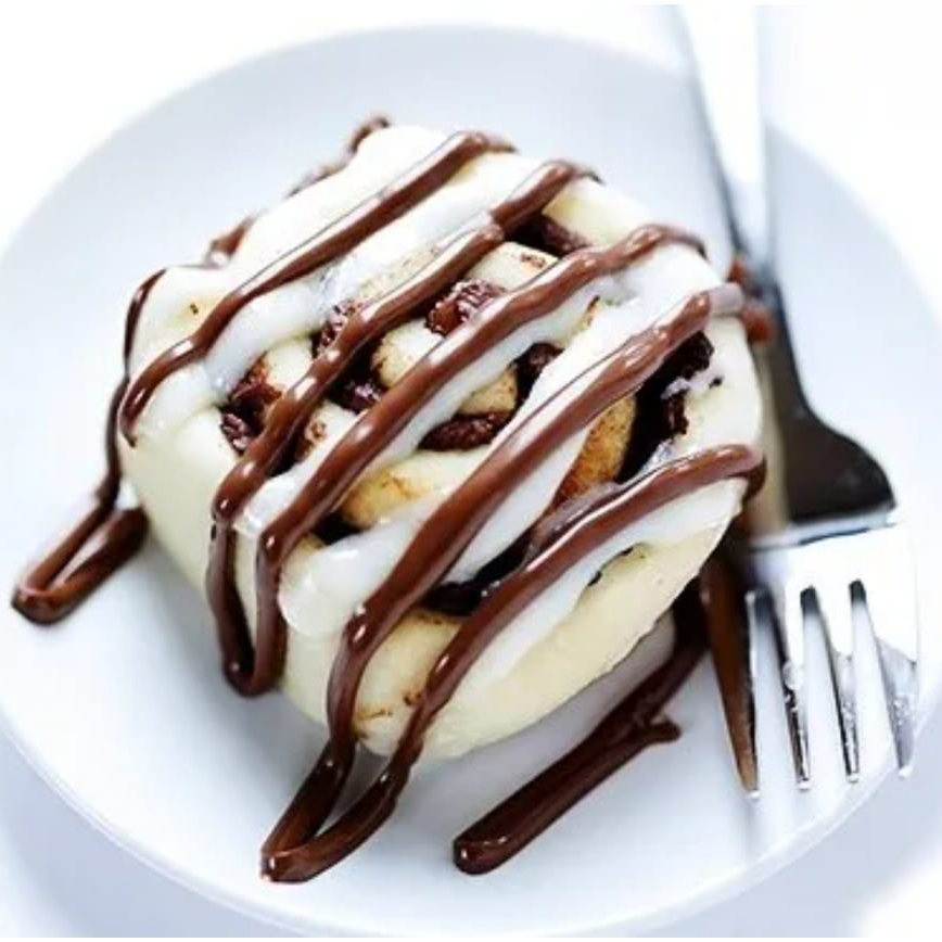 ROLES GLASEADOS INDIVIDUALES CON CHOCOLATE