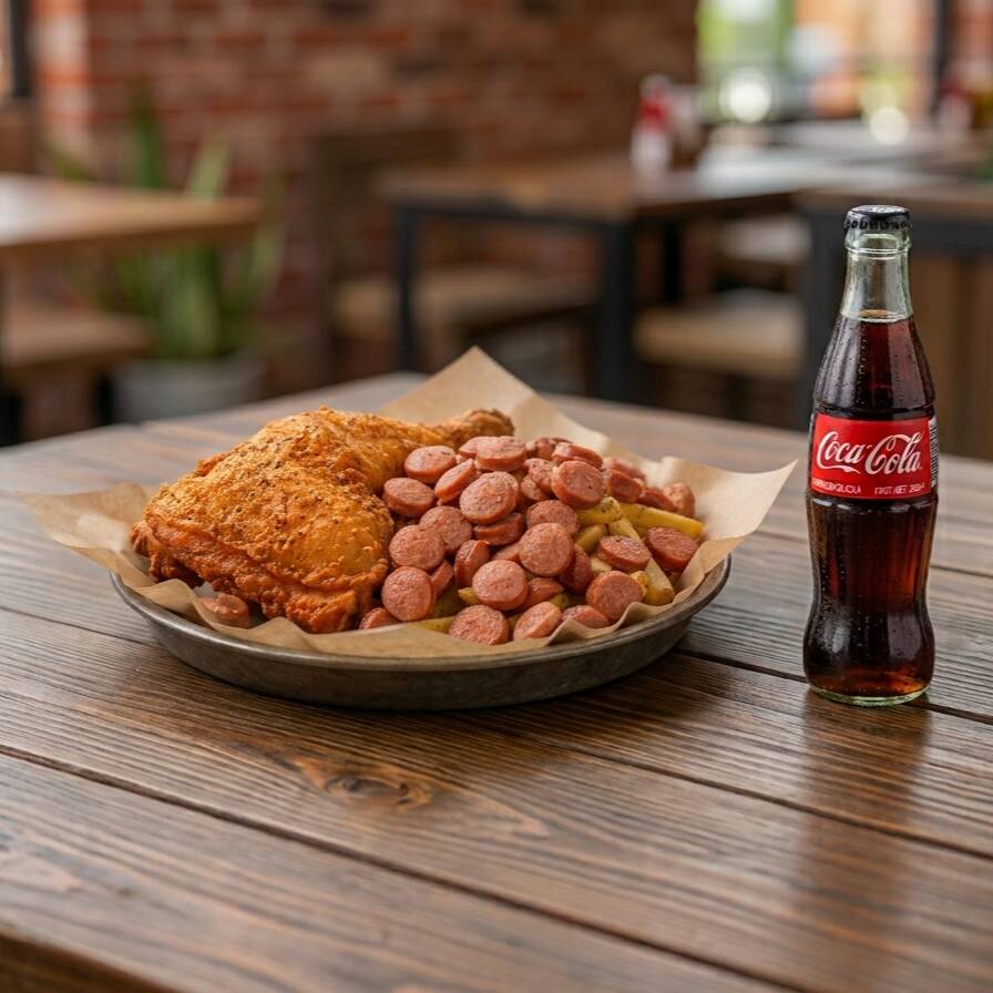 COMBO Salchipresa + Papas + Bebida