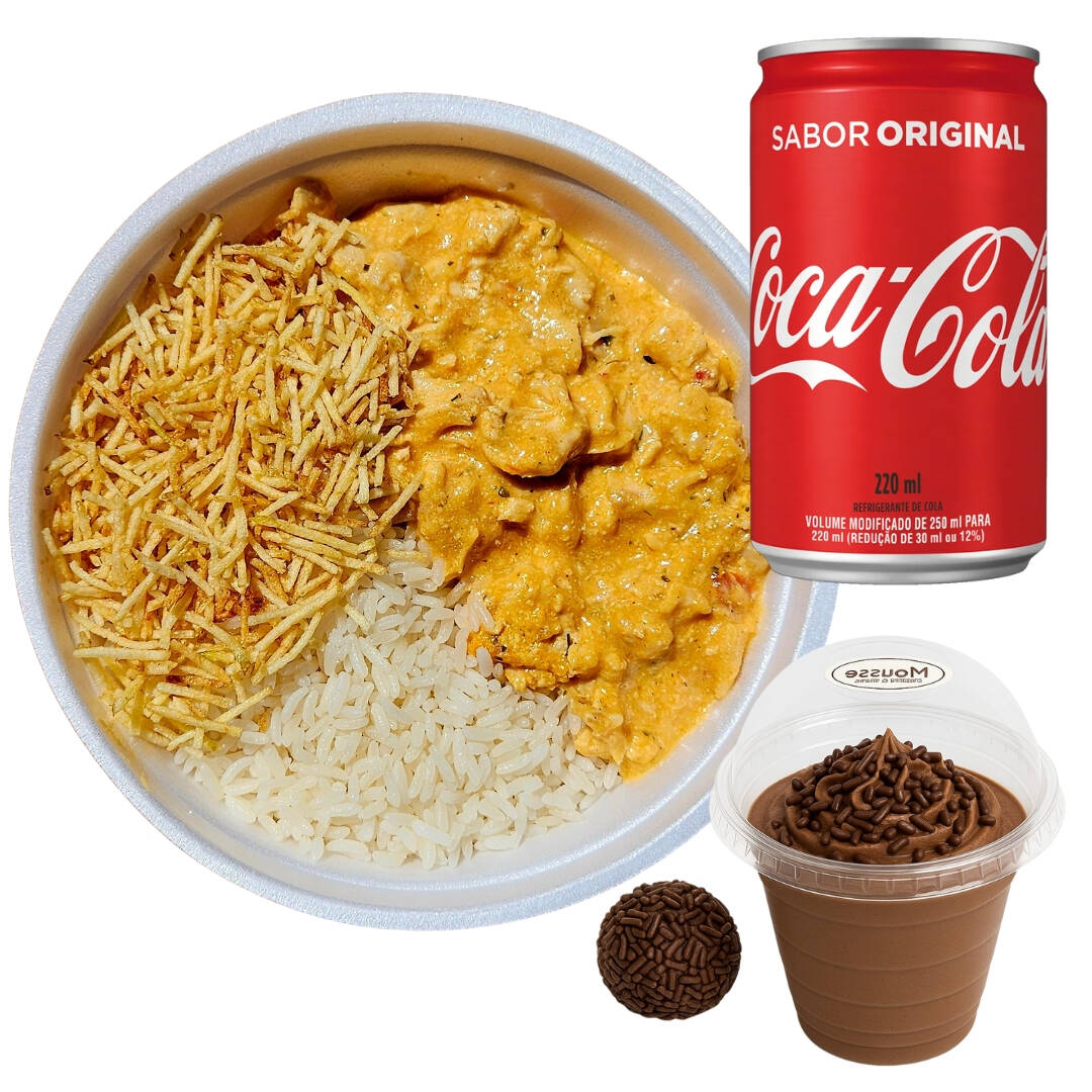 Marmita + Bebida + Sobremesa (não acompanha feijão)