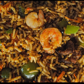 Arroz frito mixto GRANDE con proteinas