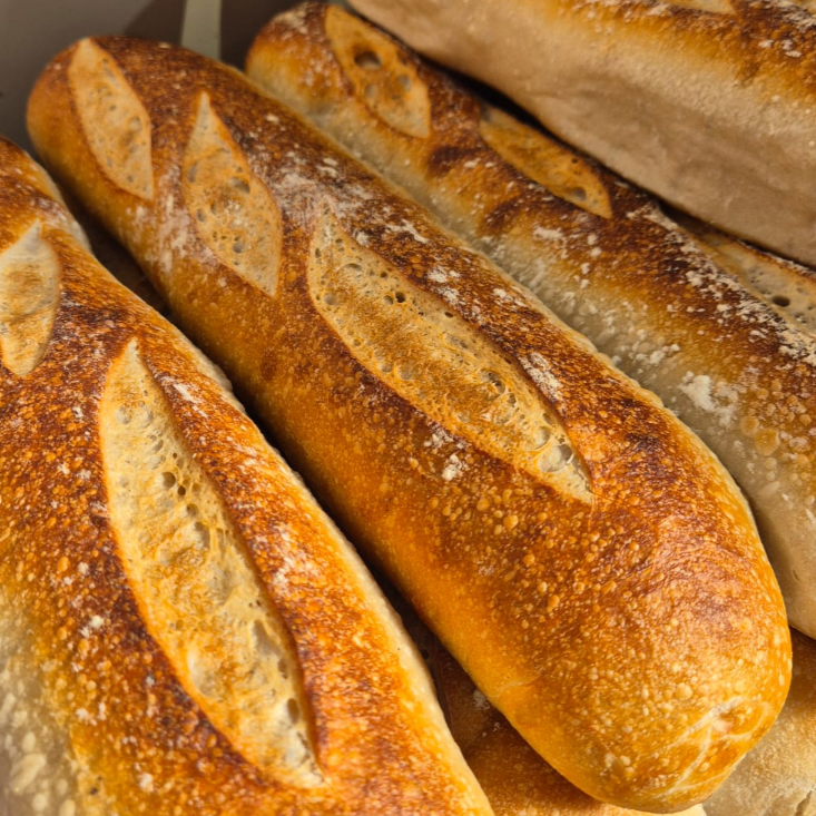 Água, farinha e sal - massa do pão italiano