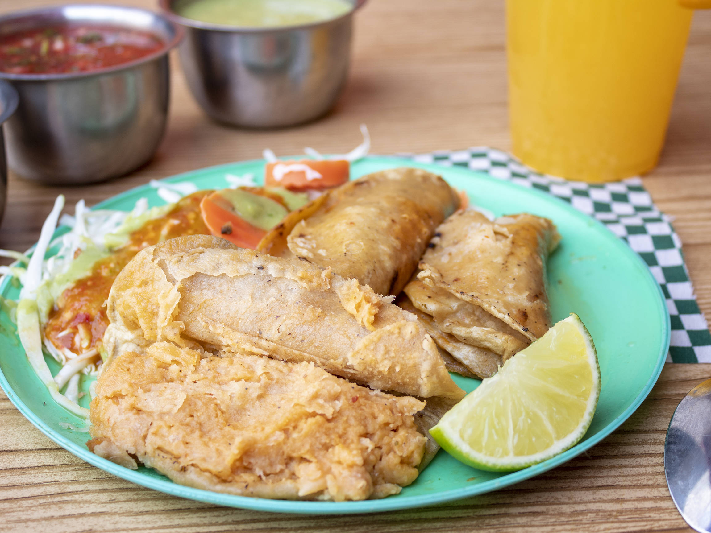 Tacos de Camarón con Queso