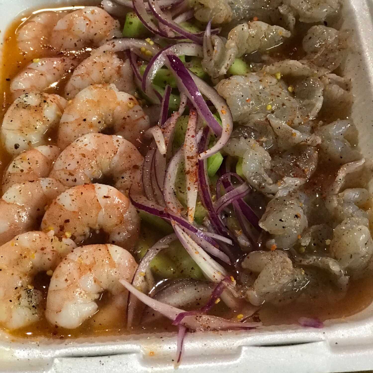 Aguachile de Camaron Mixto