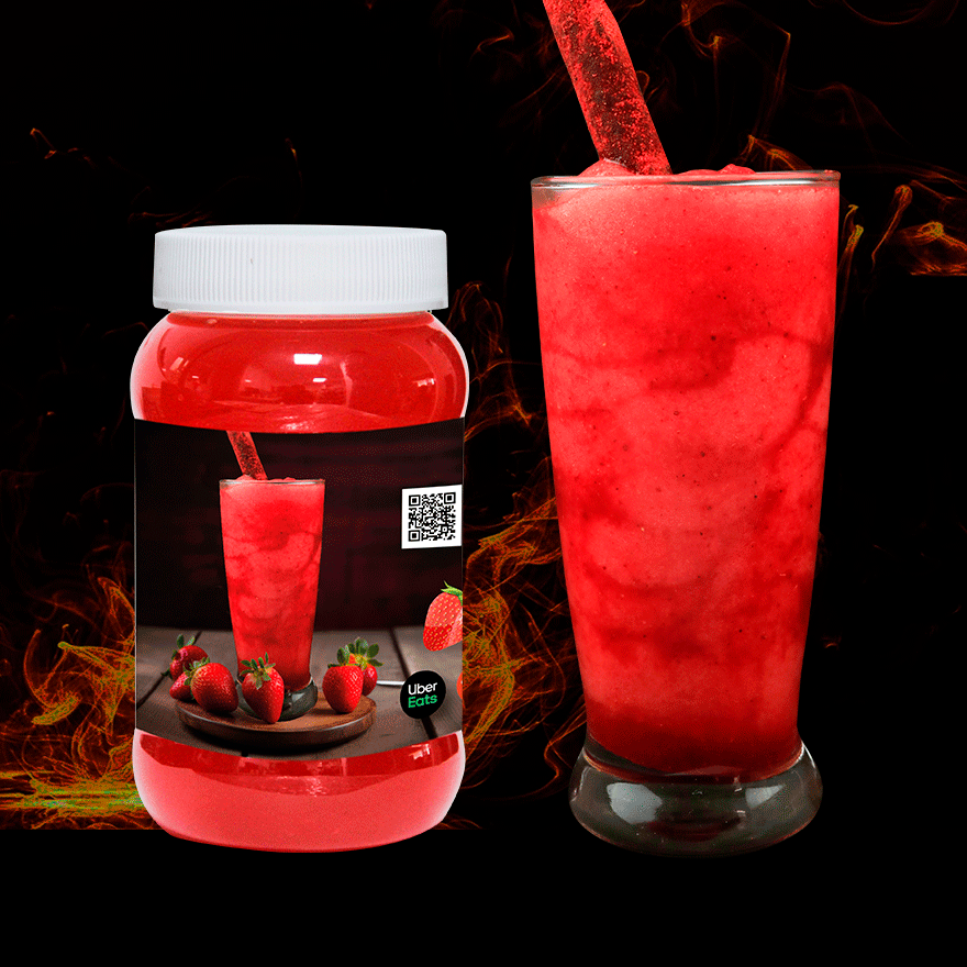 Frappe De Fresa de Agua 500 ml