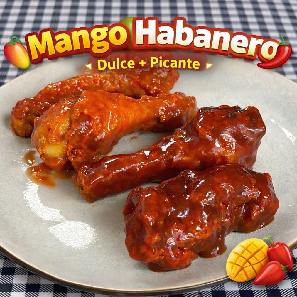 1/2 Kg de Pollo Empanizado Bañado en Mango Habaner
