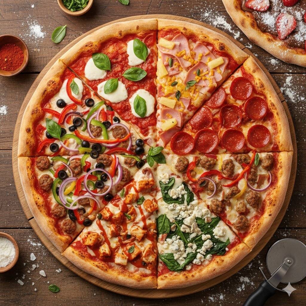 bastante molho, calabresa fatiada com cebola