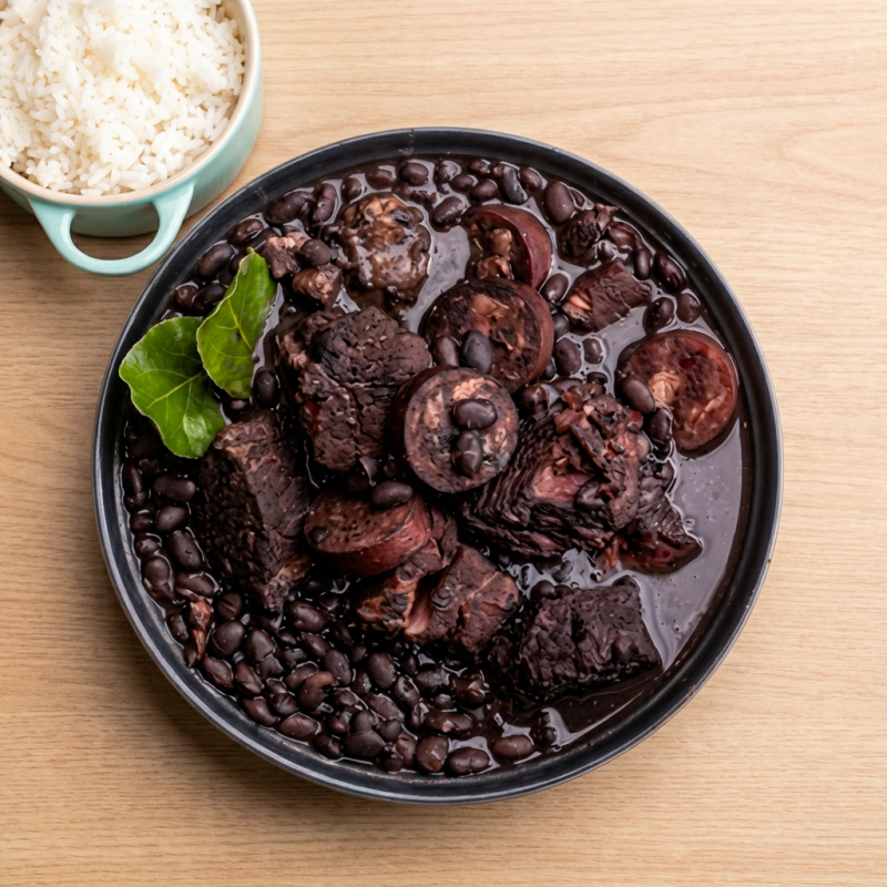 Você Vai receber : Feijão Preto I Carne Seca | Calabresa | Arroz Branco | Couve | Torresmo I