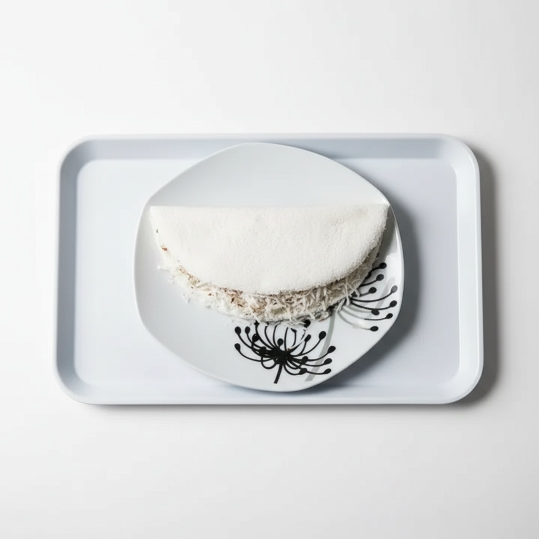 Deliciosa Tapioca com recheio de Coco. Foto ilustrativa.