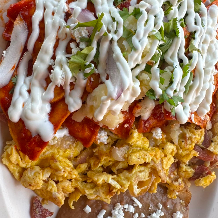 Huevos Revueltos con Tocino